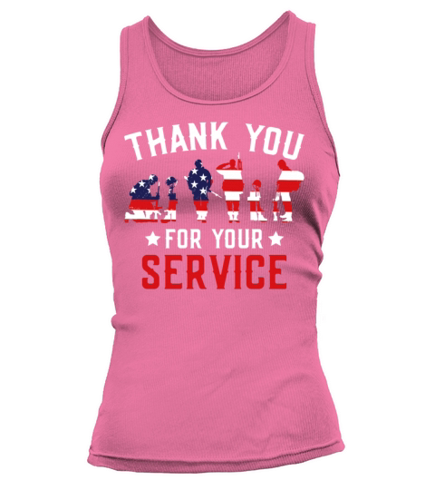 Veterans Day Thank You For Your Service Tank top Woman