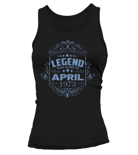 Vintage 73rd birthday design birth month April Tank top Woman
