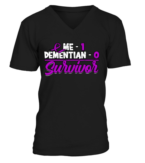 Fight Alzheimers Dementia alzheimer Awareness V-Neck T-shirt