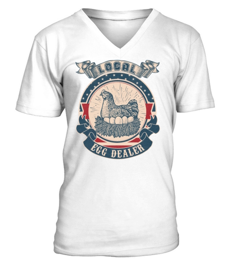 Local egg dealer vintage V-Neck T-shirt
