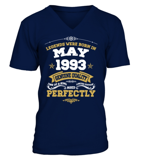 Vintage Aged To Perfection May 1993 V-Neck T-shirt