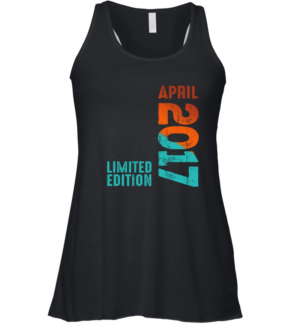 Since April 2017 Year 2017 Retro Vintage 2017 Women's Flowy Tank Top