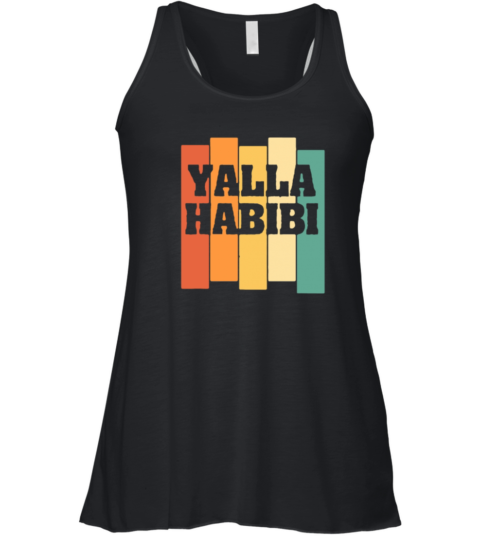 Vintage Retro Yalla Habibi Women's Flowy Tank Top