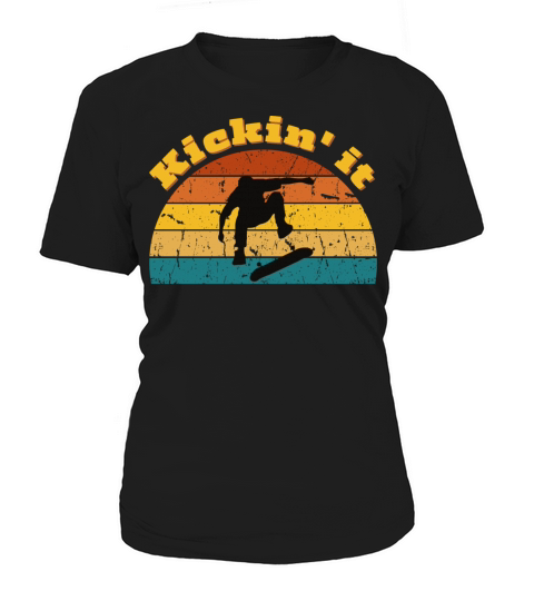 Vintage Skateboard Skateboarding retro sunset Women's T-Shirt