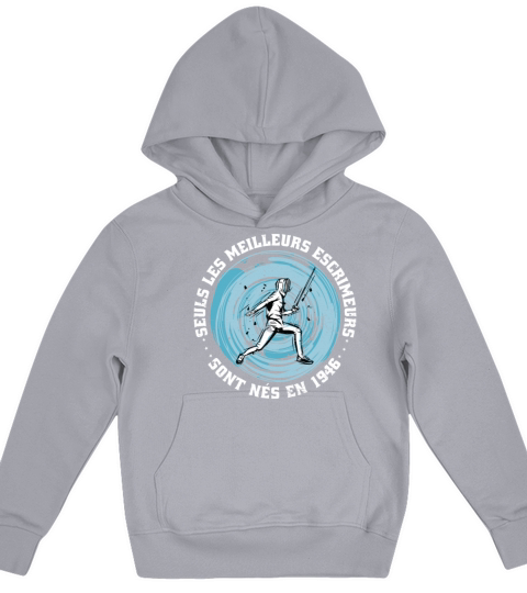 Fencers born in 1946 Birthday Vintage Kids Hoodie