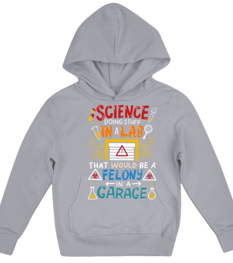 SCIENCE DOING STUFF IN A LAB Kids Hoodie