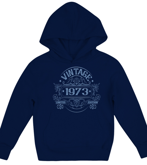 Vintage 1973 birthday vintage Kids Hoodie