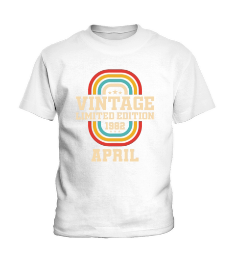 41st birthday April vintage 1982 vintage Kids T-Shirt