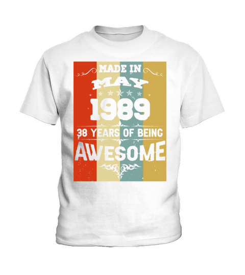 May 1989 Vintage Birthday Present Kids T-Shirt
