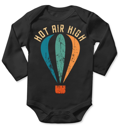 Hot Air High Vintage Retro Balloon For Pilot Or Long Sleeve Baby One-Piece