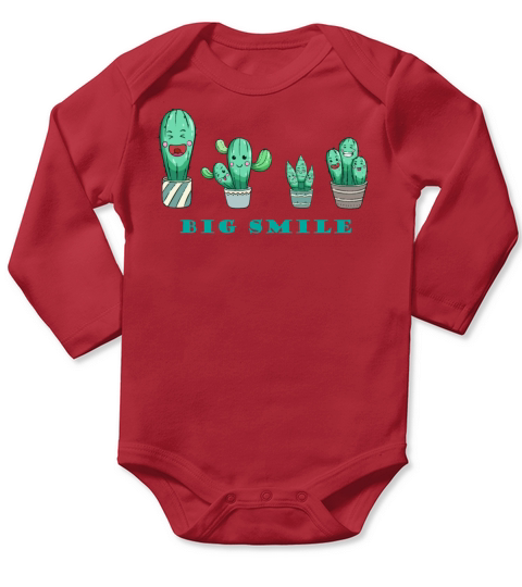 smile Long Sleeve Baby One-Piece