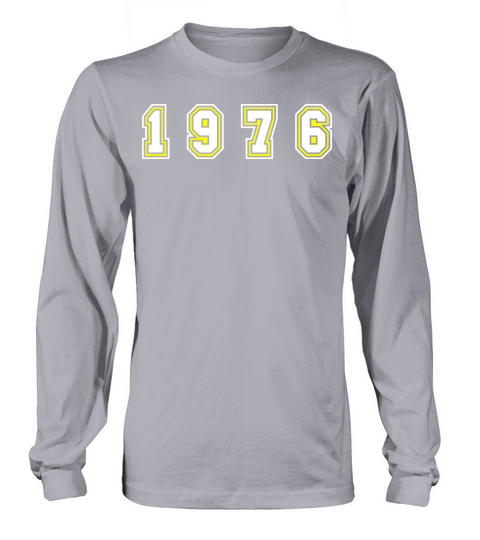 1976 Year Number Long sleeved Unisex