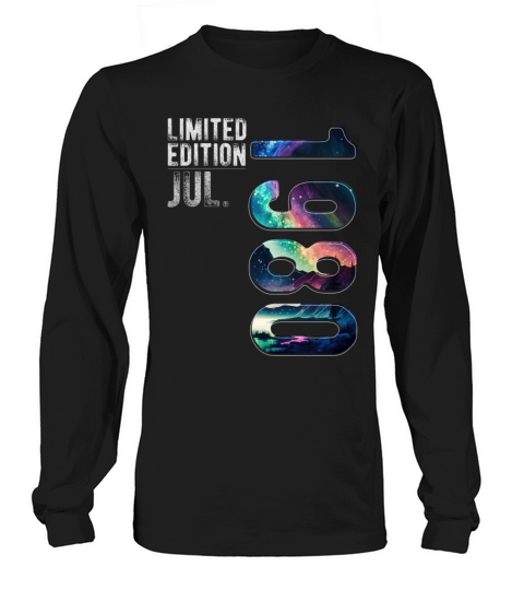 Limited Edition 1980 July Birthday Polar Lights Long sleeved Unisex