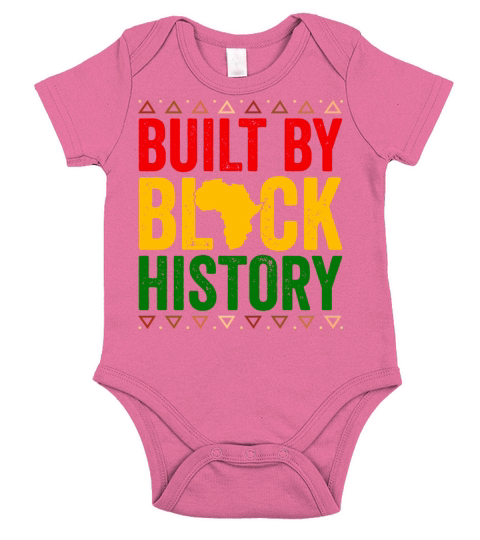 Built By Black History T Shirt Short Sleeve Baby One-Piece