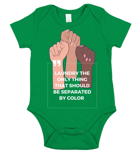 Laundry The Only Thing Separated By Color Quote Short Sleeve Baby One-Piece