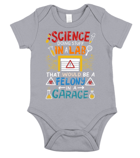 SCIENCE DOING STUFF IN A LAB Short Sleeve Baby One-Piece