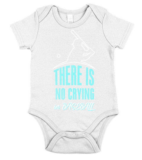 There Is No Crying In Baseball Short Sleeve Baby One-Piece