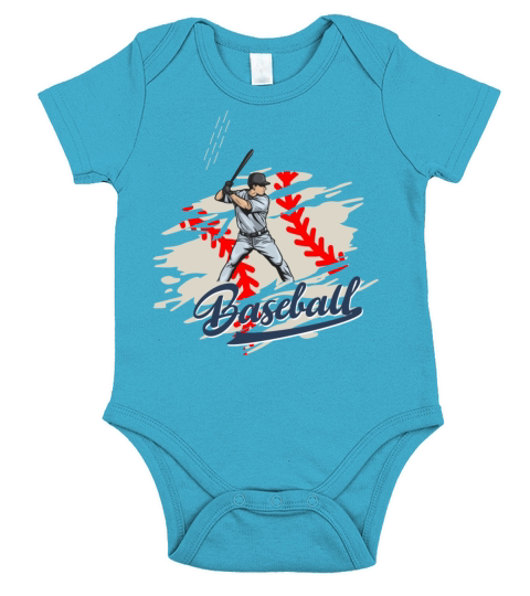 Vintage baseball cool fantasy baseball men women Short Sleeve Baby One-Piece