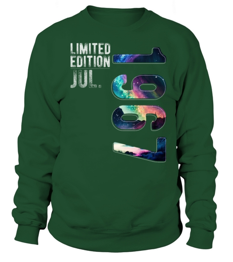 Limited Edition 1967 July Birthday Polar Lights Sweatshirt Unisex