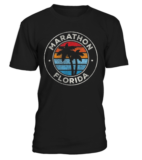 Marathon Florida FL Vintage Graphic Retro 70s T-Shirt Unisex