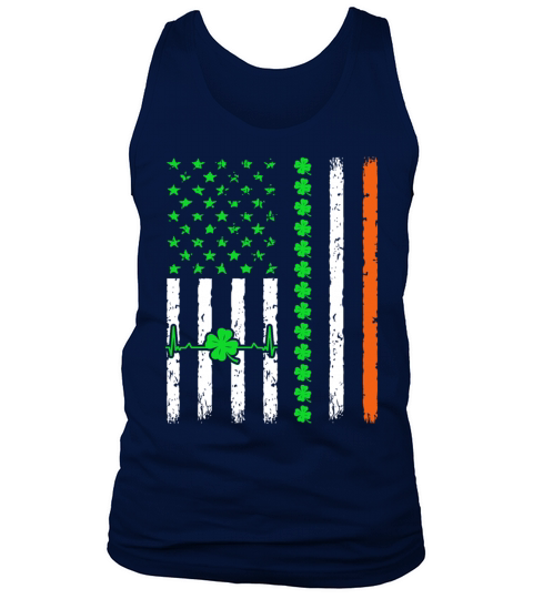 Irish American Flag Ireland St Patrick s Day Lucky Tank Top Unisex