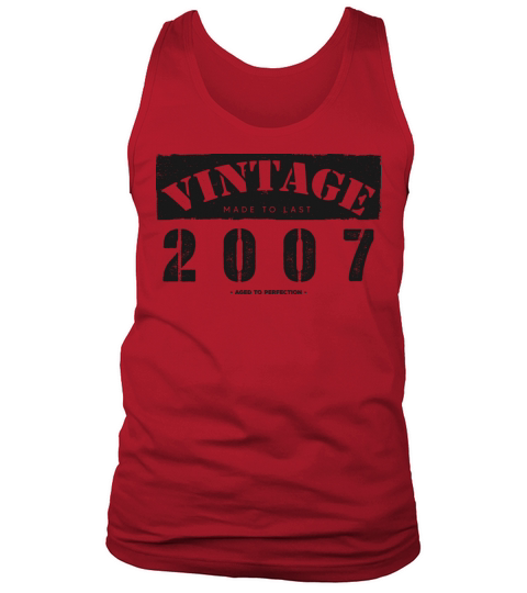 Vintage Classic 2007 16th Birthday - 16 Years Old Tank Top Unisex
