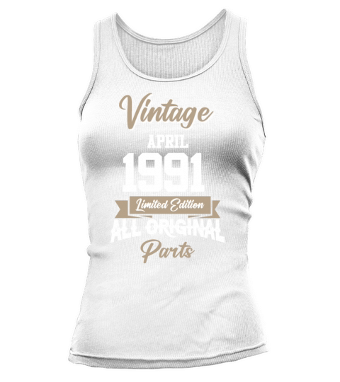 April 1991 Vintage Birthday Present Tank top Woman