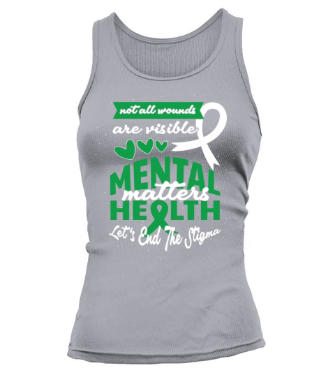 May Green Mental Health Awareness End Stigma Tank top Woman