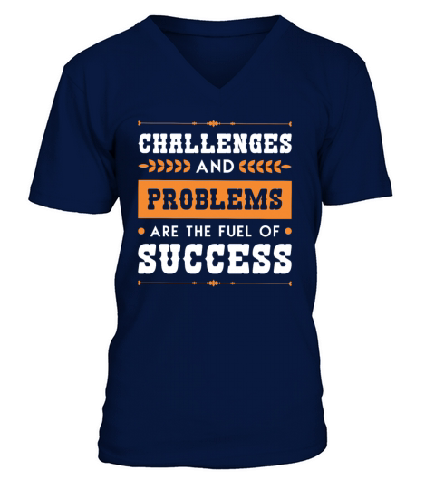 success victory problem V-Neck T-shirt