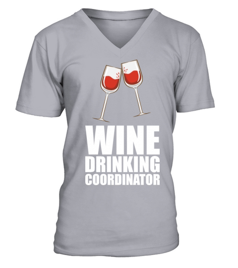 Wine Drinking Coordinator V-Neck T-shirt