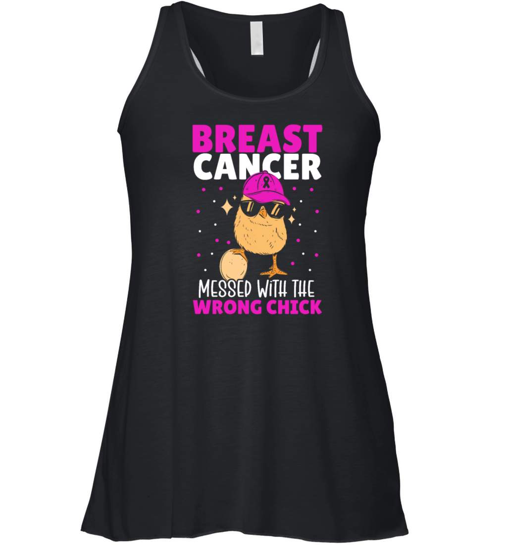 Im A Survivor Cancer Messed With Wrong Girl Women's Flowy Tank Top