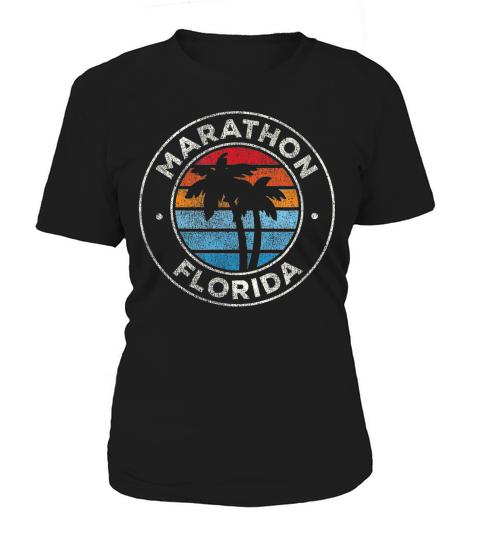 Marathon Florida FL Vintage Graphic Retro 70s Women's T-Shirt