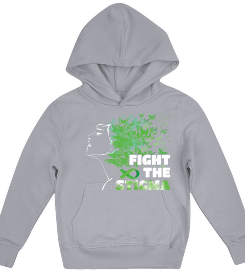 Butterfly Fight The Stigma Mental Health Awareness Kids Hoodie