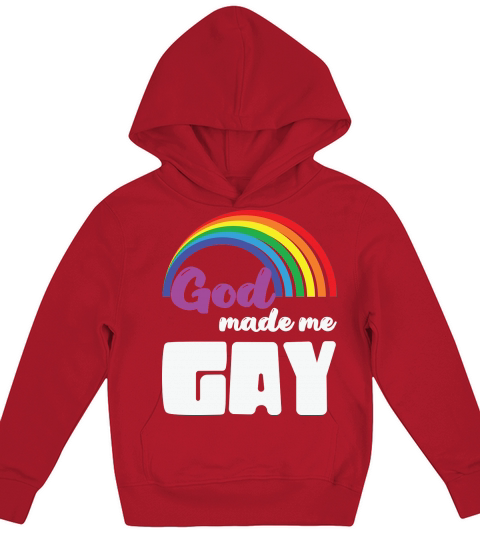 God Made Me Gay LGBT Kids Hoodie