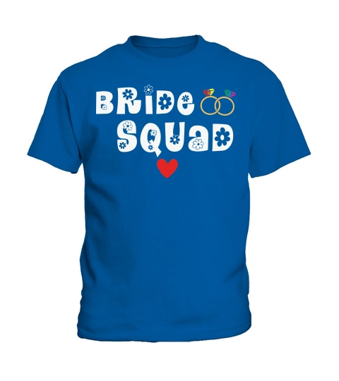 Bride Squad LGBT Rainbow Flag Kids T-Shirt