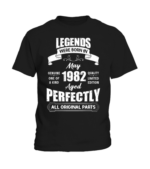 Legends Were Born In May 1982 Birthday Kids T-Shirt
