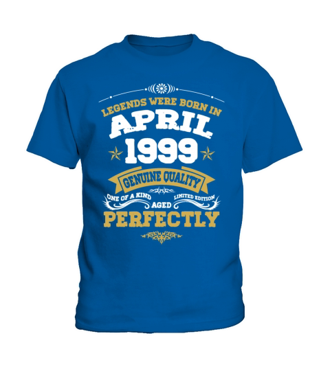 Vintage Aged To Perfection April 1999 Kids T-Shirt