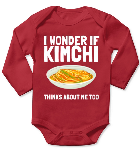 KBBQ Korean BBQ Kimchi Ramen Long Sleeve Baby One-Piece