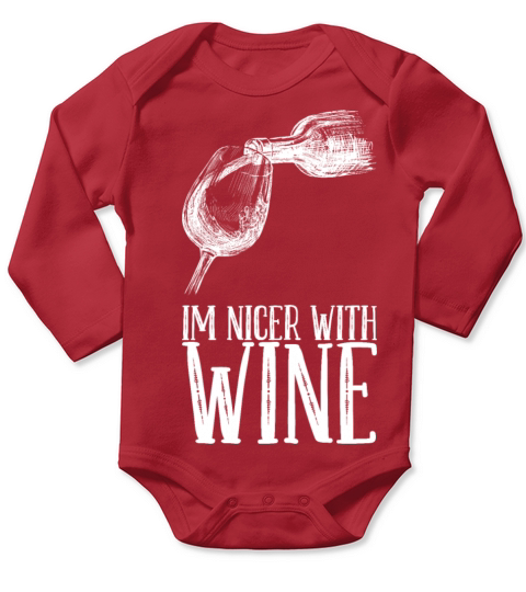 Wine Sorority Gift Long Sleeve Baby One-Piece