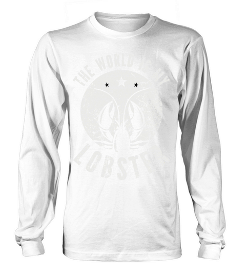 The World Is My Lobster Funny Vintage Graphic Long sleeved Unisex