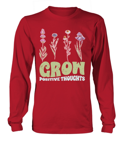 Vintage Grow Positive Thoughts Plant Lover Long sleeved Unisex
