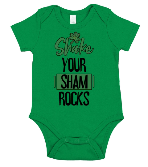 Funny Irish Saint Patricks Day Shake Your Short Sleeve Baby One-Piece
