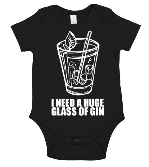 Gin Drink Drinking Gin Gift Short Sleeve Baby One-Piece