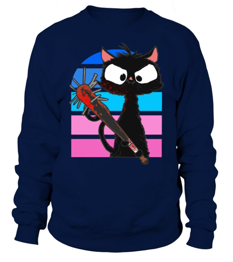 Halloween Retro Cat Vintage Cat Sweatshirt Unisex