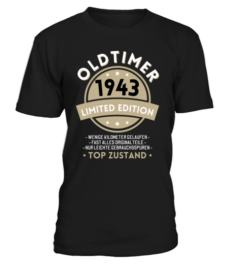 80th Birthday Vintage 1943 T-Shirt Unisex