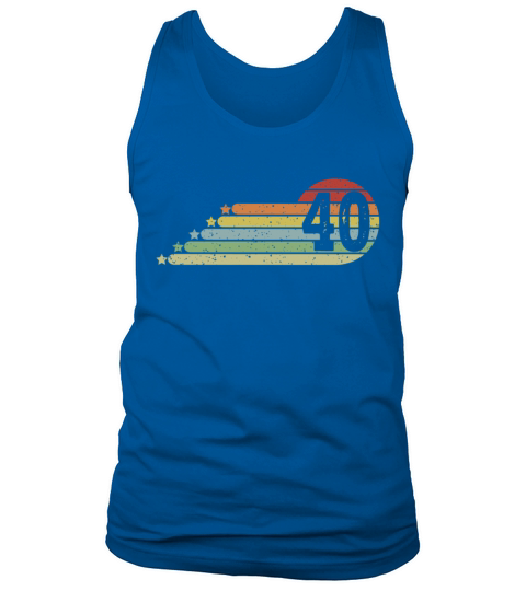 40th Birthday Retro Vintage 40 Years Men Women Tank Top Unisex