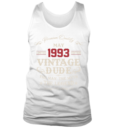 May 1993 Vintage Birthday Present Tank Top Unisex