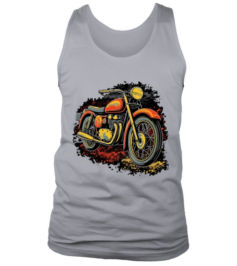 Retro Motorcycle Bold and Colorful Vintage Tank Top Unisex