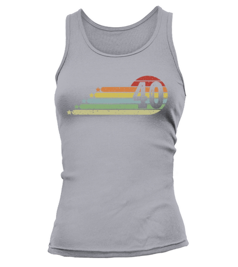 40th Birthday Retro Vintage 40 Years Men Women Tank top Woman