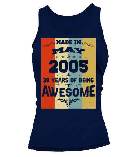 May 2005 Vintage Birthday Present Tank top Woman